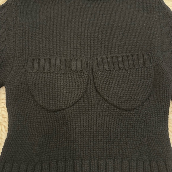 Zara Collection 100% Cashmere Turtleneck Sweater S Black NWT - Picture 4 of 9